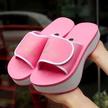 夏季K型負跟鞋男女涼拖鞋腰椎駝背矯正骨盆前傾減肥瘦身前高后低