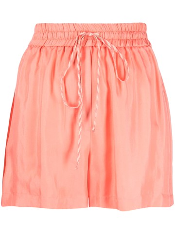 Alysi - high-waist short shorts - women - Silk - 40 - Pink