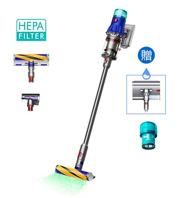【官網限定送後置濾網】Dyson V12 Detect Slim™ Fluffy 輕量無線吸塵器 (升級版配洗地配件組) 舊換新回饋現金