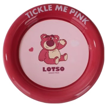 TOY STORY 玩具總動員 粗邊圓盤 陶瓷盤 盤子  8吋  萌趣草莓熊  1個