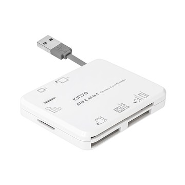 Kinyo 多合一晶片讀卡機  KCR-6253  白色  1台