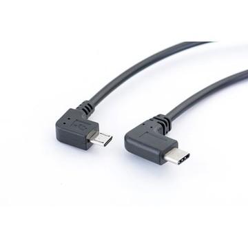 typec轉mircousb彎頭傳輸數據otg對拷線適用于索尼相機導數據連接