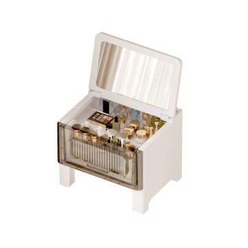 【Yeya也雅】小立方美妝收納輕量矮櫃