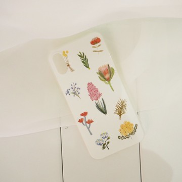 鮮花目錄手機殼定制化保護套霧面線條質感