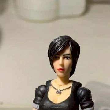 1/18 3.75艾達王頭雕人偶生化危機兵人