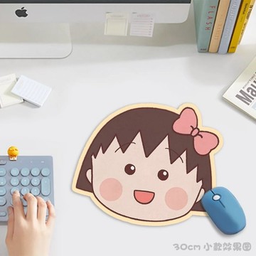 櫻桃小丸子滑鼠墊🎀 異形鼠標墊小號白領辦公家用游戲筆記本電腦學習桌墊 可愛滑鼠墊 鼠標墊 造型滑鼠墊 卡通滑鼠墊 桌墊