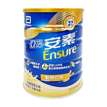 Abbott 亞培 Ensure 安素 優能基均衡營養升級配方 穀物口味  800g  1罐