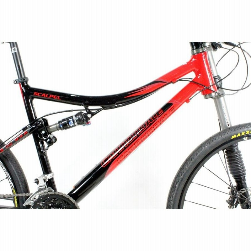 キャノンデール CANNONDALE スカルペル4 SCALPEL 4 SRAM X9 2008年モデル アルミ MTB Lサイズ 9速 ブラック  レッド | LINEショッピング