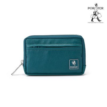 PORTER INTERNATIONAL - 復古品味MORI零錢包 - 湖水綠