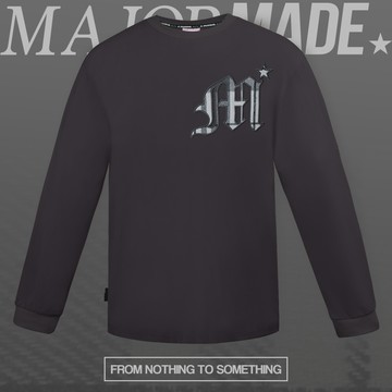 哥德字格子logo薄長TEE