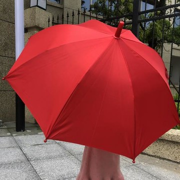 61節目小紅傘方陣道具幼兒表演傘長柄晴雨傘紅色列隊航拍舞蹈傘