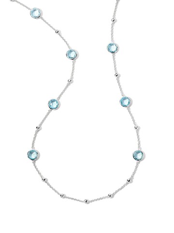 IPPOLITA - sterling silver Ball and Stone blue topaz necklace - women - Sterling Silver/Blue Topaz - One Size