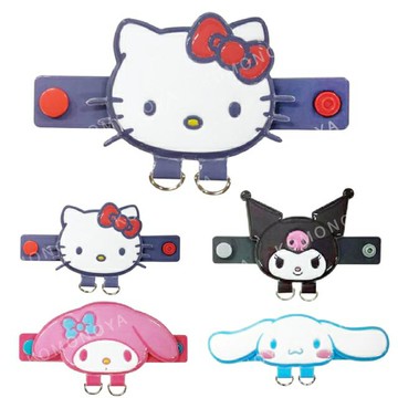 小禮堂 Sanrio 三麗鷗 PVC造型背帶鑰匙扣環 (大臉款) Kitty 大耳狗 美樂蒂