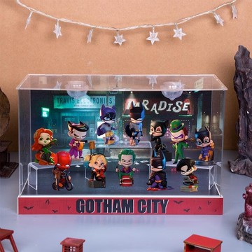 MART泡泡瑪特 DC哥譚市系列手辦盲盒場景展示盒潮流蝙蝠俠