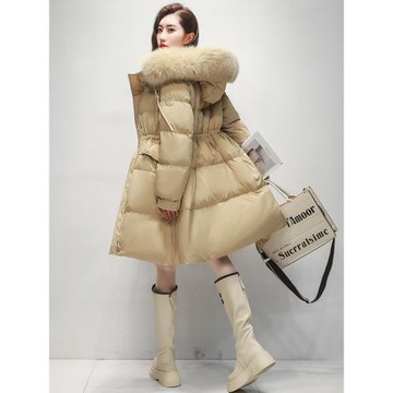 原創設計感羽絨服女中長款2025新款冬季時尚洋氣收腰顯瘦極寒加厚