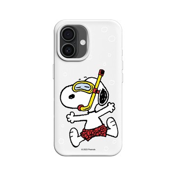 iPhone 16 SolidX 白 - 史努比 Snoopy - 潛水趣