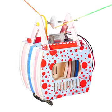 「藍象科學小實驗」觀光纜車科技小製作學生手工DIY趣味小發明科技節steam實驗包