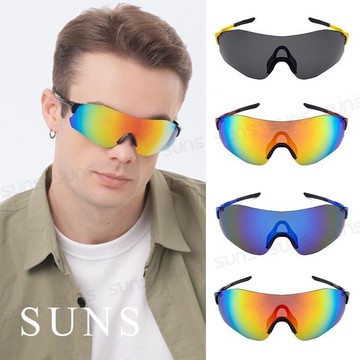 【SUNS】運動偏光太陽眼鏡 REVO電鍍輕質量 Polarized強化偏光鏡片 抗UV400 S2075