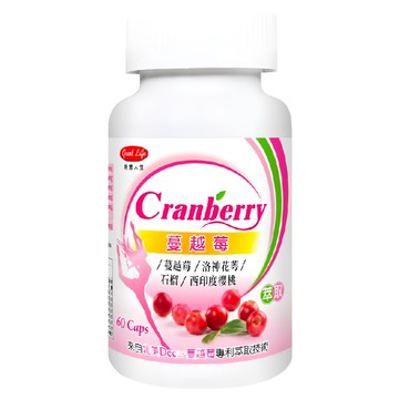good Life 得意人生 蔓越莓萃取膠囊  60顆  1罐