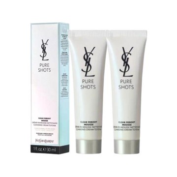 YSL 聖羅蘭 極效活萃淨透潔顏慕斯30ml*2入組-航空版(有效期限2027/01)