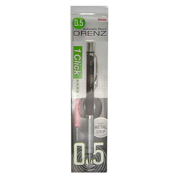 Pentel 飛龍文具 ORENZ 自動鉛筆金屬軸 0.5mm 1 Click 防斷芯系統 金屬握把  1支