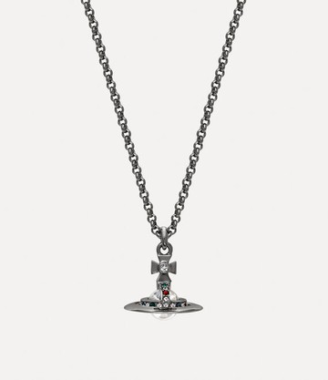 Vivienne Westwood New Petite Orb Pendant Necklace Silver Swarovski Crystals Women