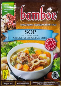 インドネシア料理 テールスープの素 Sop   バリ 料理の素 ハラル bamboe( バンブー) ナシゴレン 食品 食材 アジアン食品 エス