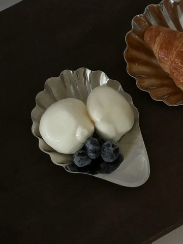 【Table】中古風貝殼盤 304不鏽鋼雙用奶酪板首飾碟