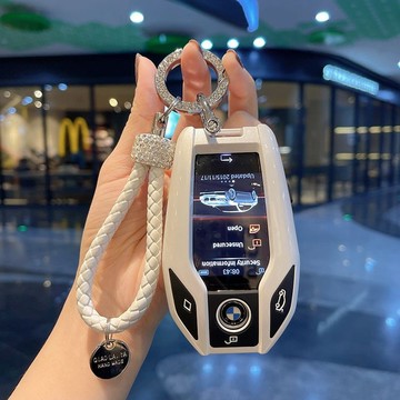 免運 BMW液晶鑰匙套 寶馬鑰匙殻 7係 730LI 740 750 530LE 6係GT X3 G11 新液晶鑰匙套