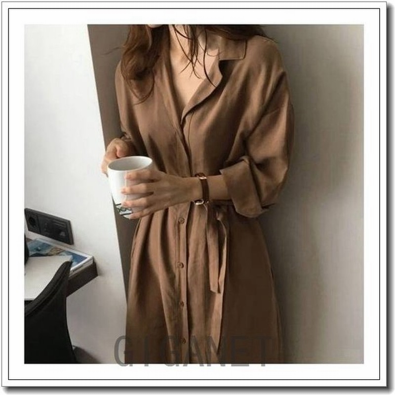 シャツワンピースシャツワンピロングレディース40代長袖ロング丈シャツワンピース秋大きいサイズコーデマキシ丈ロングシャツワンピースマキシワンピ 通販 Lineポイント最大0 5 Get Lineショッピング