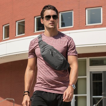 TRAVELON Metro三層防盜腰包(藍)