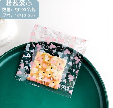 【嚴選SHOP】100入 多款自黏袋 10*10公分餅乾袋 手工皂袋 巧克力袋 糖果袋 OPP袋 手作包裝袋【D149】
