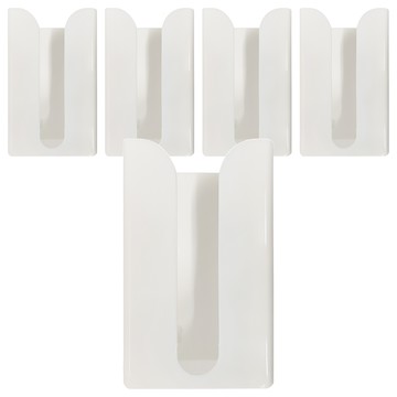 壁掛式衛生紙架 黏貼式 白色 PP材質 18.5x12x8.5cm  5個