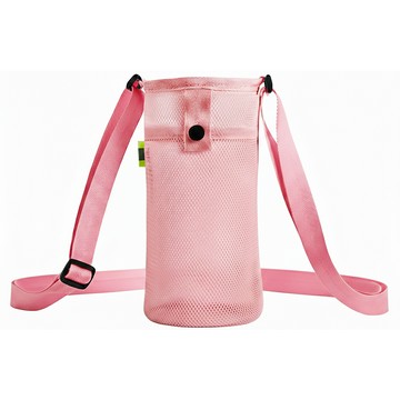 qimart 多功能水壺手機可調節提袋 20 x 12cm 淺粉色 輕巧方便 尼龍材質  1個
