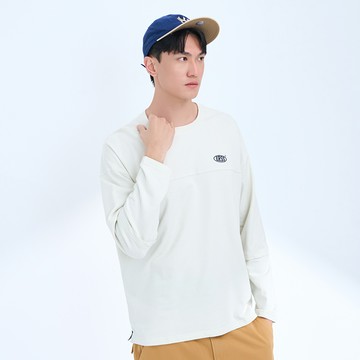 簡單速配厚磅造型棉TEE(米白)-男