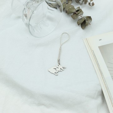 【和夢兔】京都宇治不鏽鋼吊飾(繩)-兔子