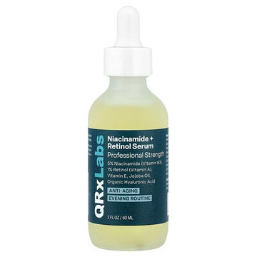 QRxLabs, Niacinamide + Retinol Serum, 2 fl oz (60 ml)