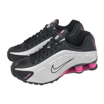 Nike 休閒鞋 Wmns Shox R4 女鞋 黑 銀 粉紅 彈簧鞋 復古 AR3565-012