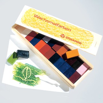 Stockmar  史督曼 蜂蜜蠟磚【木盒24色】 24色 (ST010)