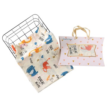 Muslin Tree - 柔軟竹纖維紗布包巾/蓋被-繽紛火烈鳥 (120*120cm)