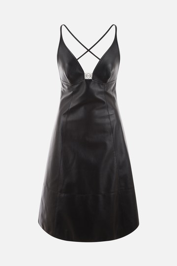 LOEWE Anagram leather sleeveless dress Woman