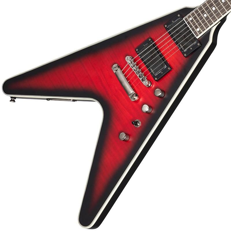 Epiphone Dave Mustaine Prophecy Flying V Figured (Aged Dark Red Burst)