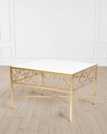 C-Fret Gold Cocktail Table