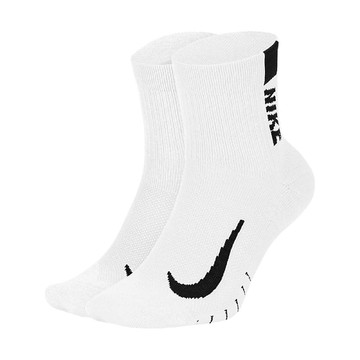襪子 Multiplier Running Ankle Socks 男女款 白 中筒 長襪 兩雙入 SX7556-100