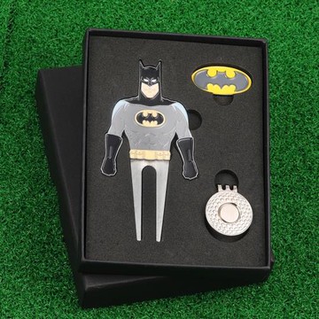 尚邊帶磁性高爾夫果嶺叉創意金屬趣味球標marker禮盒套裝