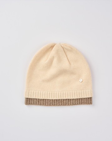 雙層造型保暖羊毛帽(兩色)