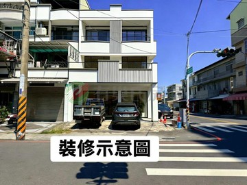 永康 龍埔街三角窗大地坪現眼透天店住｜台南市永康區龍埔街