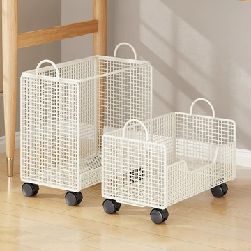 【移動收納王】書架推車 置物架 收納架 書架 移動小推車 雙層組合 帶滑輪 辦公室桌下 書本雜物收納神器