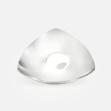 克萊歐不鏽鋼三角盤13.3cm 銀