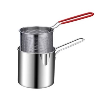 304不銹鋼油炸鍋 附炸網  1個